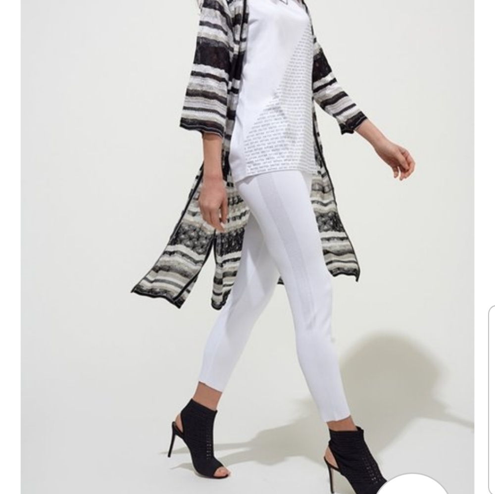 NWT Knitss Monet Leggings Pearl White Sz L